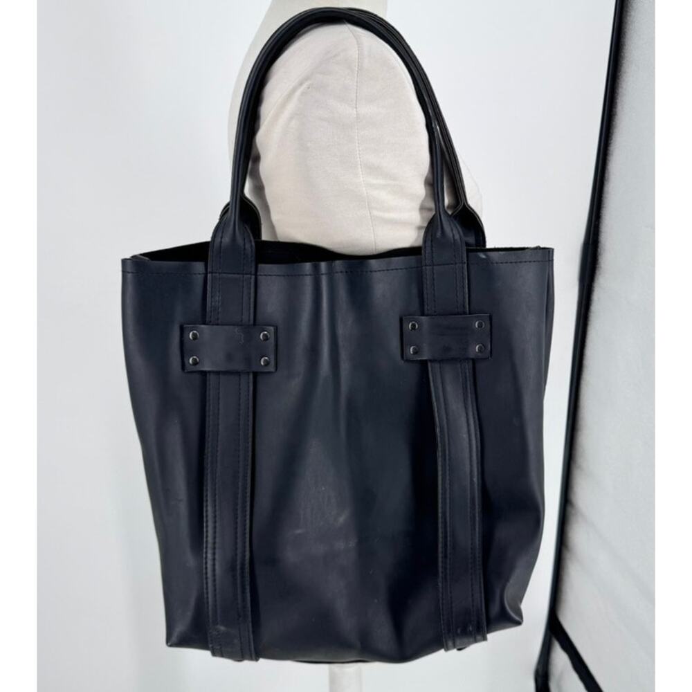 Stephane Verdino Bag Paris Black PVC Tote Faux Leather - Picture 2 of 8
